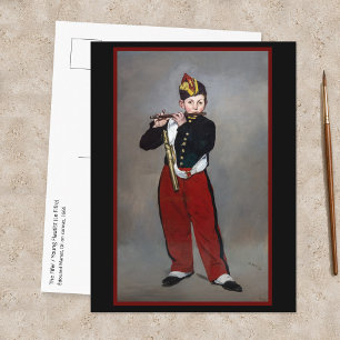 Edouard Manet - Der Pfeifer / Junger Flötist Postkarte