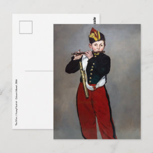 Edouard Manet - Der Pfeifer / Junger Flötist Postkarte