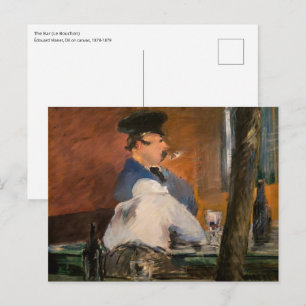 Edouard Manet - Die Bar, Le Bouchon Postkarte