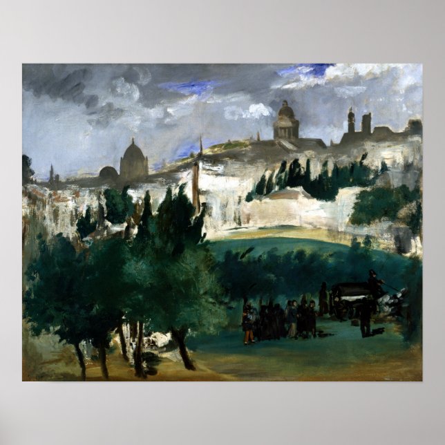 Édouard Manet Die Beerdigung Poster (Vorne)