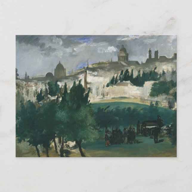 Edouard Manet - Die Beerdigung Postkarte (Vorderseite)