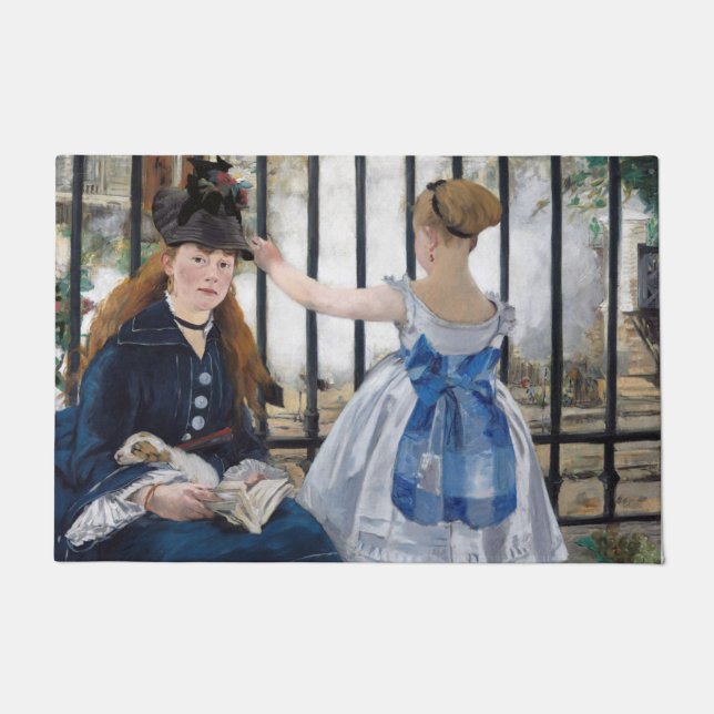 Edouard Manet - Die Eisenbahn Fußmatte (Vorderseite)