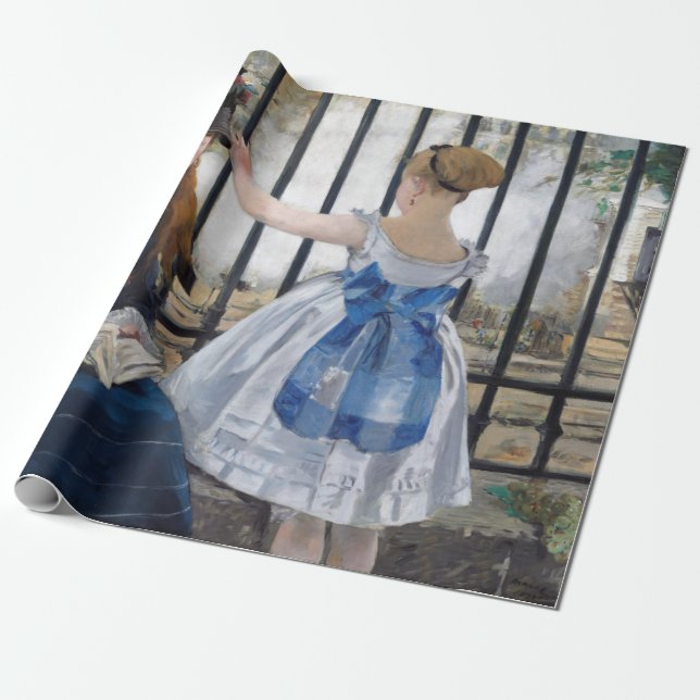 Edouard Manet - Die Eisenbahn Geschenkpapier (Ungerollt)