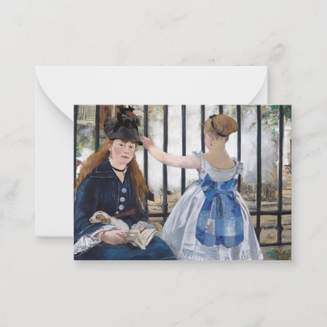 Edouard Manet - Die Eisenbahn Mitteilungskarte (Vorderseite)