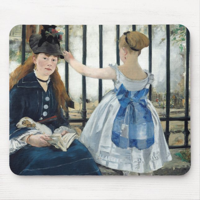 Edouard Manet - Die Eisenbahn Mousepad (Vorne)