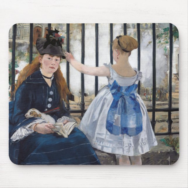 Edouard Manet - Die Eisenbahn Mousepad (Vorne)
