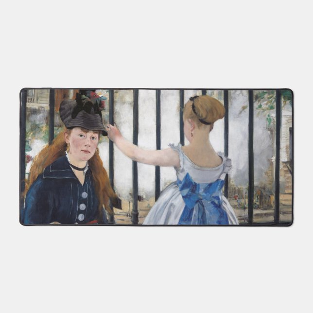 Edouard Manet - Die Eisenbahn Schreibtischunterlage (Vorderseite)