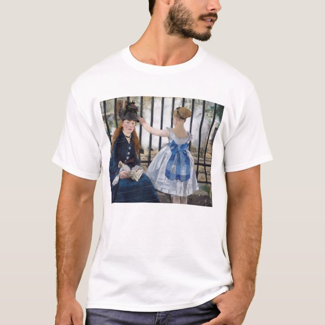 Edouard Manet - Die Eisenbahn T-Shirt (Vorderseite)
