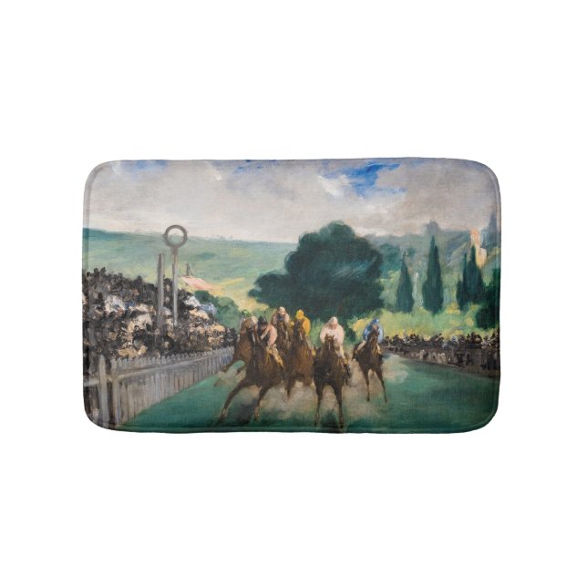 Edouard Manet - Die Rennen in Longchamp Badematte (Vorderseite)