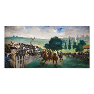 Edouard Manet - Die Rennen in Longchamp Fotodruck