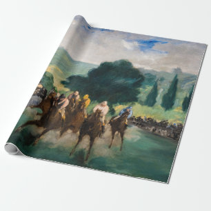 Edouard Manet - Die Rennen in Longchamp Geschenkpapier