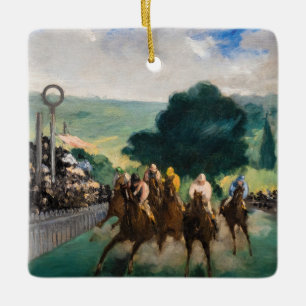 Edouard Manet - Die Rennen in Longchamp Keramikornament