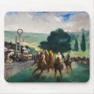 Edouard Manet - Die Rennen in Longchamp Mousepad