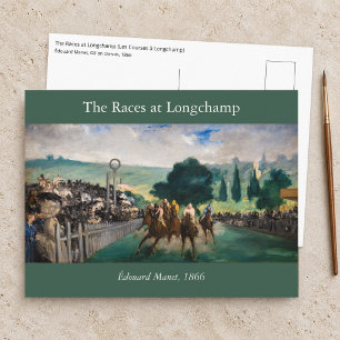 Edouard Manet - Die Rennen in Longchamp Postkarte
