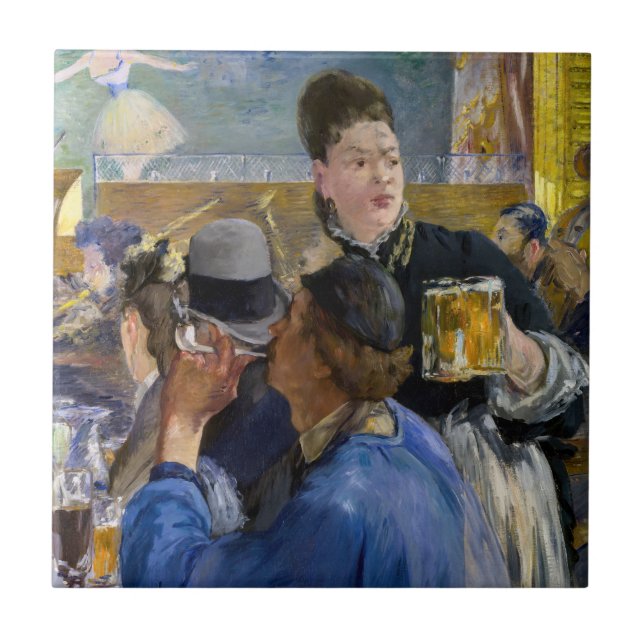 Edouard Manet - Ecke Café-Konzert Fliese (Vorderseite)