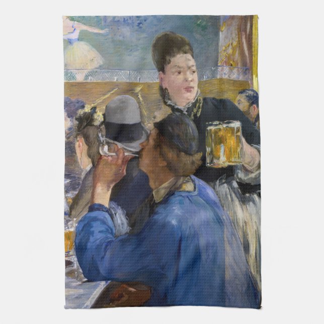 Edouard Manet - Ecke Café-Konzert Geschirrtuch (Vertikal)
