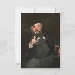 Edouard Manet - Ein gutes Glas Bier / Le bon bock Dankeskarte