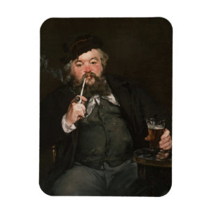 Edouard Manet - Ein gutes Glas Bier / Le bon bock Magnet