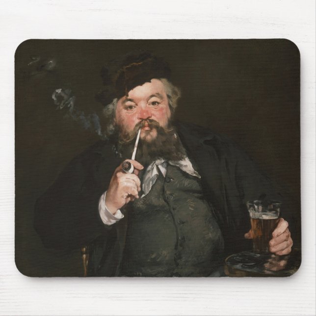Edouard Manet - Ein gutes Glas Bier / Le bon bock Mousepad (Vorne)