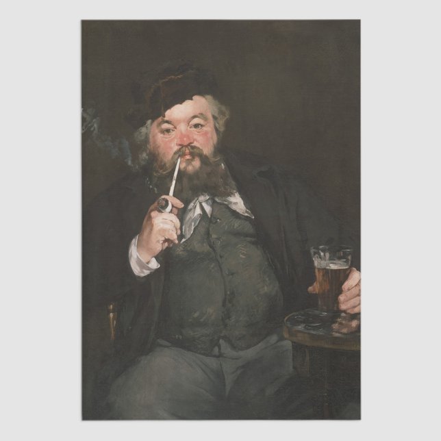 Edouard Manet - Ein gutes Glas Bier / Le bon bock Seidenpapier (Von Creator hochgeladen)