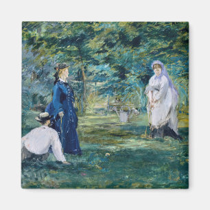 Edouard Manet - Ein Krocketspiel Magnet