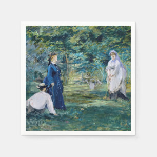 Edouard Manet - Ein Krocketspiel Serviette
