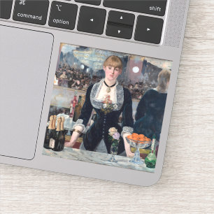 Edouard Manet - Eine Bar in den Folies-Bergere Aufkleber