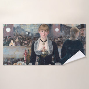 Edouard Manet - Eine Bar in den Folies-Bergere Badhandtuch Set