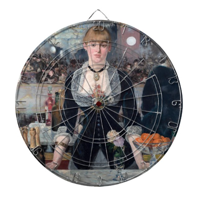 Edouard Manet - Eine Bar in den Folies-Bergere Dartscheibe (vorne)