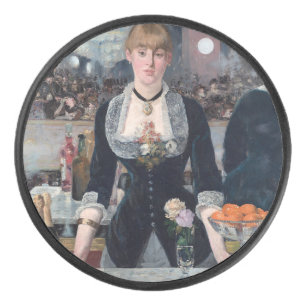 Edouard Manet - Eine Bar in den Folies-Bergere Eishockey Puck