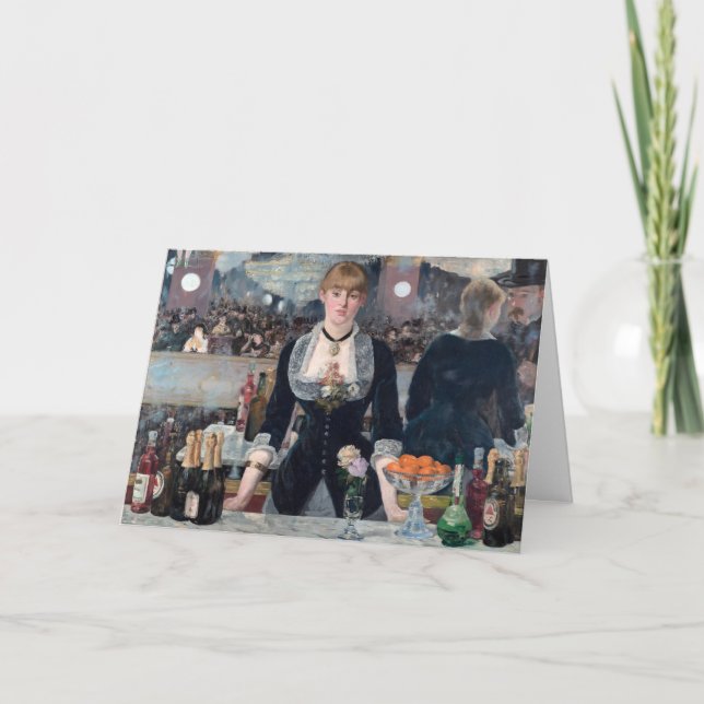 Edouard Manet - Eine Bar in den Folies-Bergere Karte (Vorderseite)