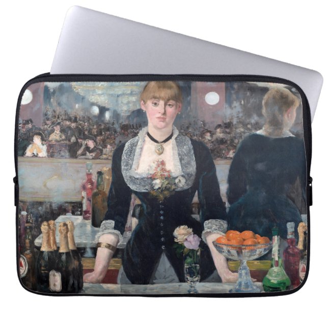 Edouard Manet - Eine Bar in den Folies-Bergere Laptopschutzhülle (Vorderseite)