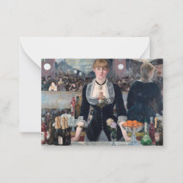 Edouard Manet - Eine Bar in den Folies-Bergere Mitteilungskarte