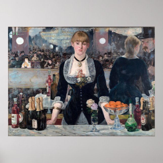 Edouard Manet - Eine Bar in den Folies-Bergere Poster (Vorne)