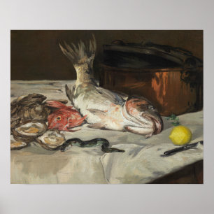Edouard Manet - Fisch - Stillleben Poster