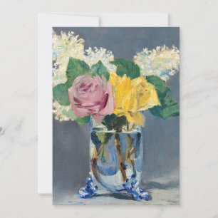 Edouard Manet - Flieder und Rosen Einladung