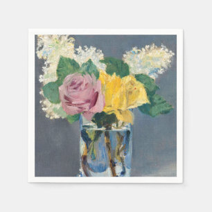 Edouard Manet - Flieder und Rosen Serviette