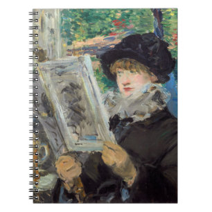 Edouard Manet - Frau lesend Notizblock