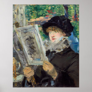 Edouard Manet - Frau lesend Poster