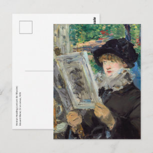 Edouard Manet - Frau lesend Postkarte