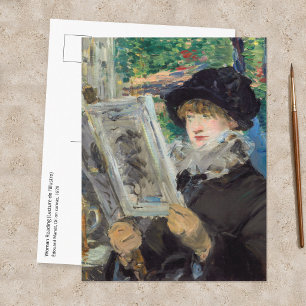 Edouard Manet - Frau lesend Postkarte