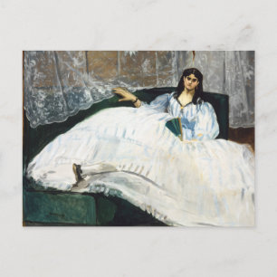 Edouard Manet - Frau mit einem Lüfter Postkarte
