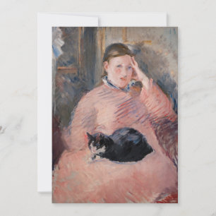Edouard Manet - Frau mit einer Katze Dankeskarte