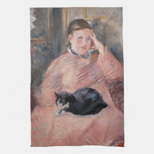 Edouard Manet - Frau mit Katze Geschirrtuch