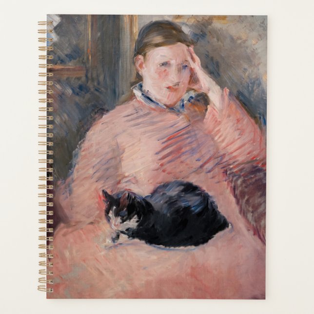 Edouard Manet - Frau mit Katze Planer (Vorderseite)
