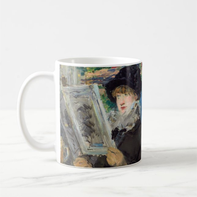 Edouard Manet - Frauen beim Lesen Kaffeetasse (Links)