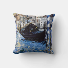 Edouard Manet - Grand Canal, Venedig Kissen