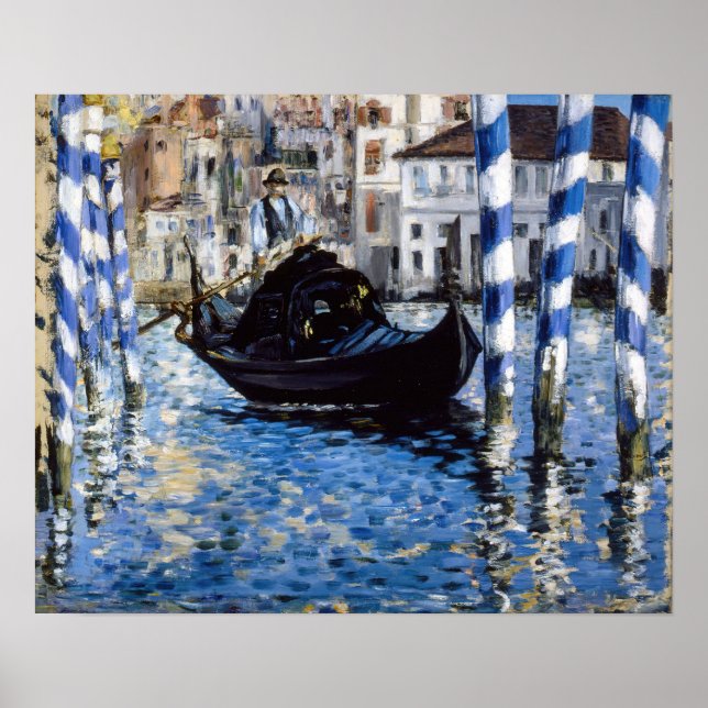 Edouard Manet - Grand Canal, Venedig Poster (Vorne)