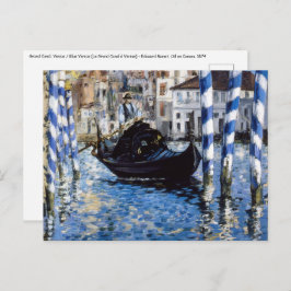 Edouard Manet - Grand Canal, Venedig Postkarte