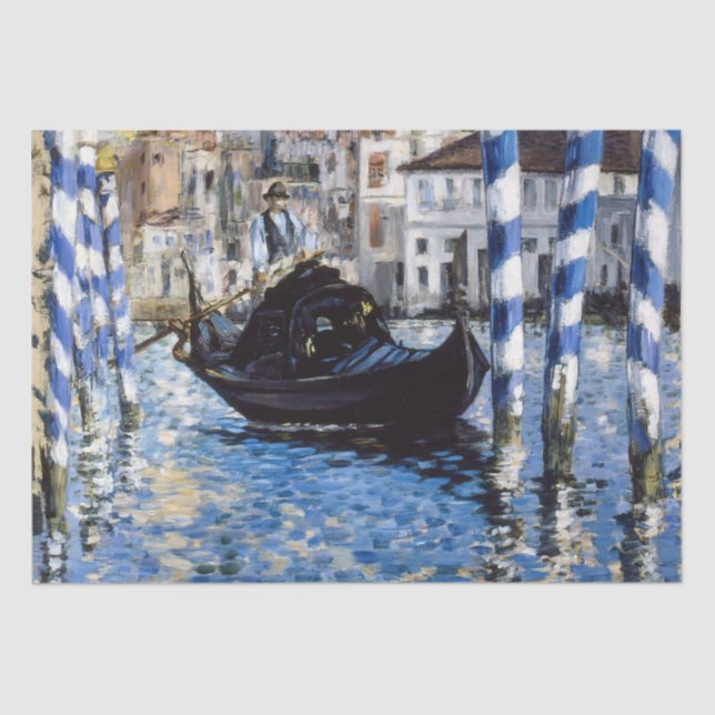 Edouard Manet - Grand Canal, Venedig Seidenpapier (Vorderseite)